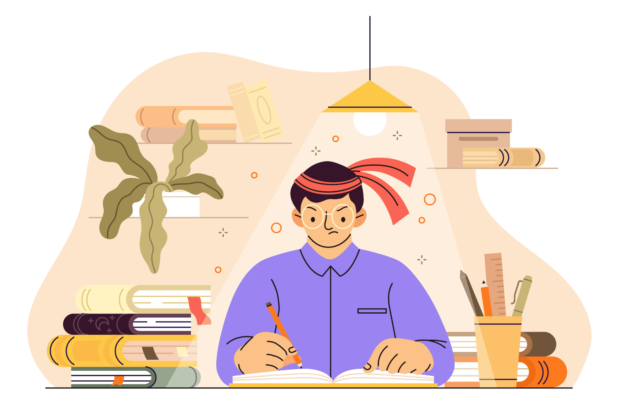 Student learning online